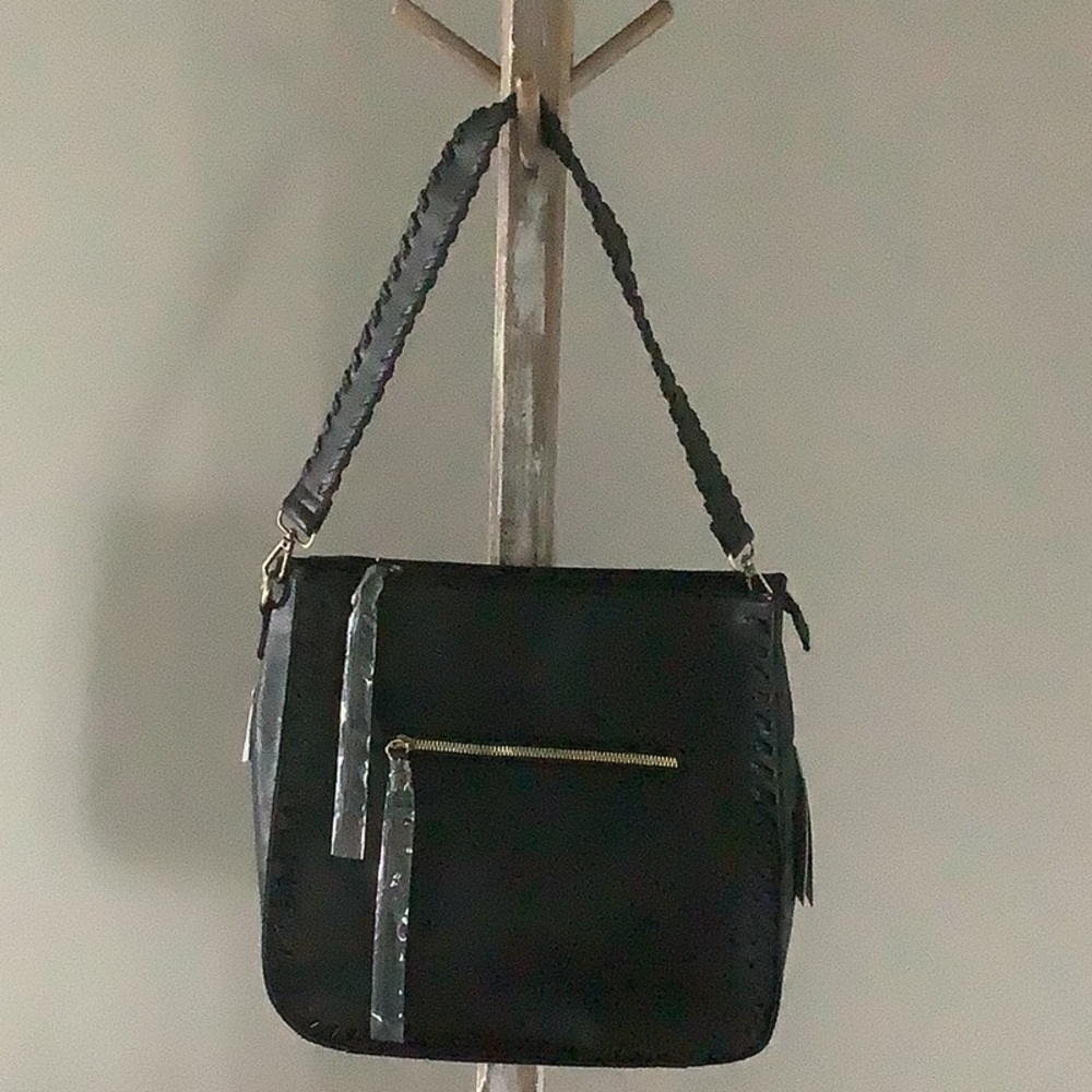 Black Vegan Leather handbag